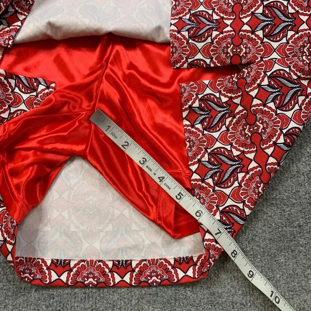 Sport Haley Skort Womens 12 Multi Paisley Print Built In Shorts Side Zip Pockets